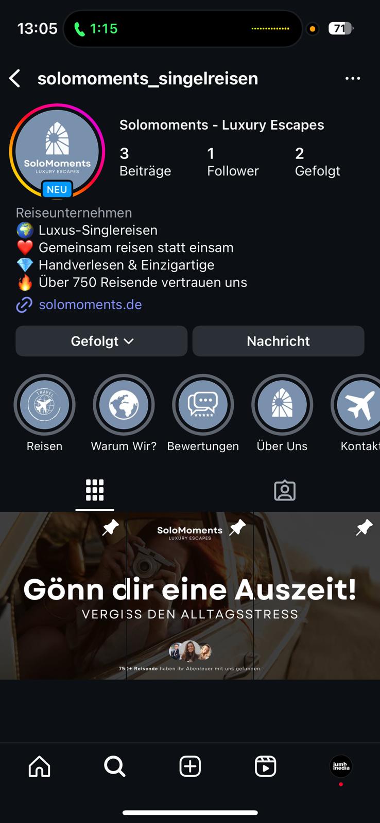 Solomoments Luxury Escapes Instagram, Neuer Account