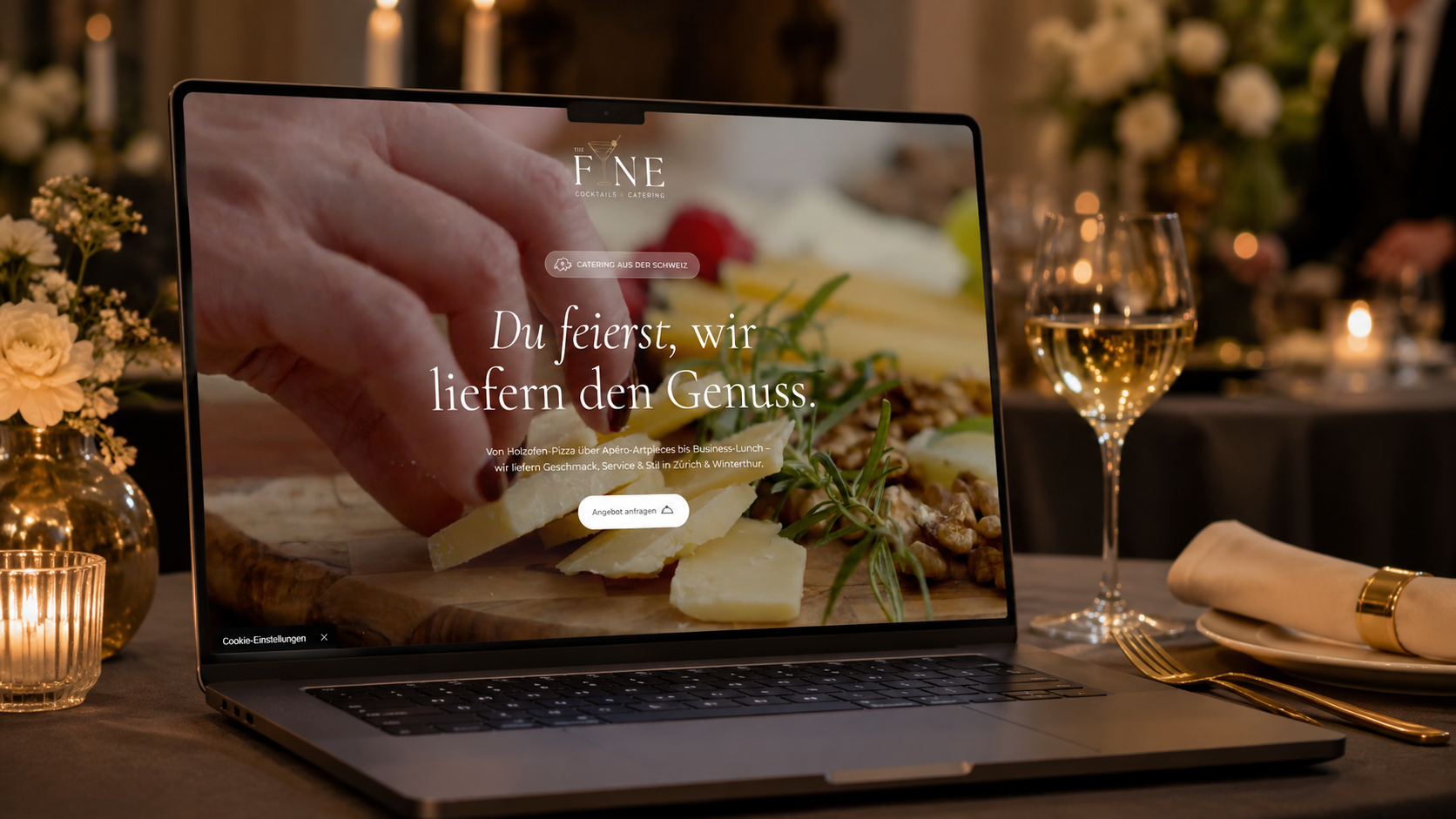 The Fine Catering Landingpage