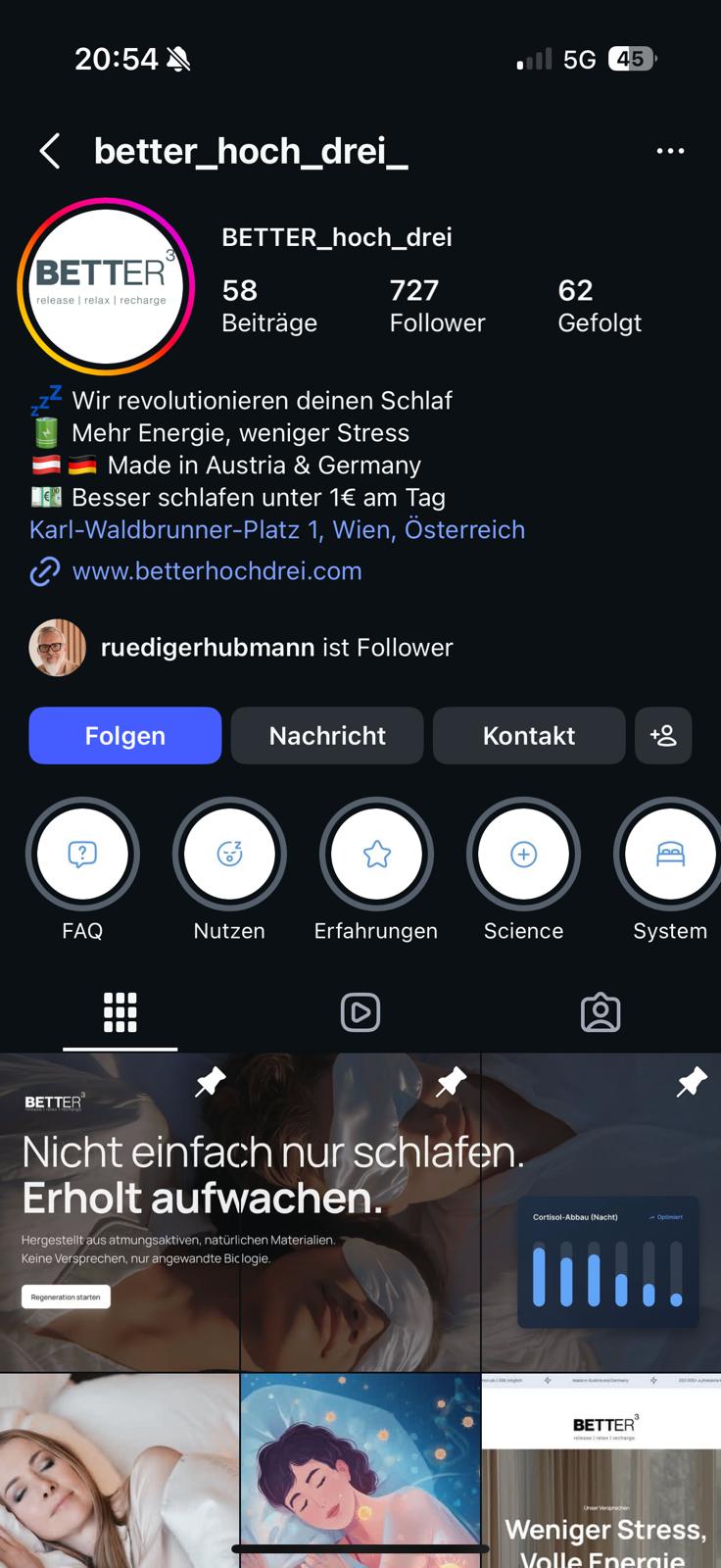 BETTER³ Instagram Relaunch, Nachher